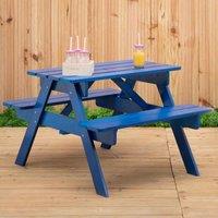 Interiors By PH Blue Kids Picnic Bench, Blue