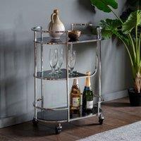 Crossland Grove Guildford Drinks Trolley Silver 640X390X800Mm Silver