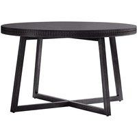 Crossland Grove Soho Boutique Round Dining Table Black 1200X1200X750mm, Black