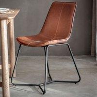 Crossland Grove Hilo Chair Brown Set of 2 490X550X860mm, Brown