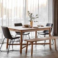 Crossland Grove Kingston Extending Dining Table Light Wood1500 2000X950X750mm, Brown