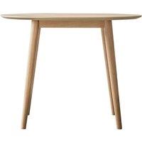 Crossland Grove Lisbon Round Dining Table Natural 1000X1000X700mm, Brown