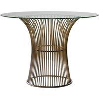 Crossland Grove Lancaster Dining Table Bronze 1100X1100X760mm, Clear