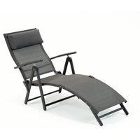 Suntime Havana Charcoal Sun Lounger, Grey