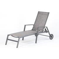 Suntime Adrano Sun Lounger, Grey