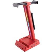 Surefire Vinson N2 Dual Balance Gaming RGB Multi-function Headset Stand Red, Red