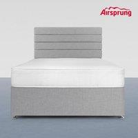 Airsprung King Size Comfort Mattress With 2 Drawer Silver Divan, Silver