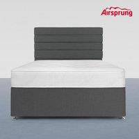 Airsprung Small Double Ultra Firm Mattress With Charcoal Divan, Grey