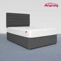 Airsprung Double Ultra Firm Mattress With Charcoal Divan, Grey