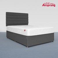 Airsprung Double Ultra Firm Mattress With 4 Drawer Charcoal Divan, Grey