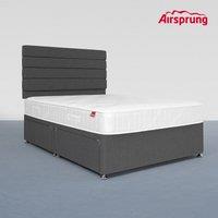 Airsprung King Size Ultra Firm Mattress With 4 Drawer Charcoal Divan