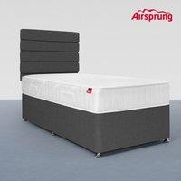 Airsprung Single Open Coil Memory Mattress With Charcoal Divan