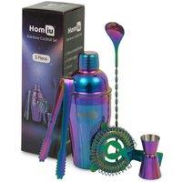 Homiu 5 Piece Rainbow Cocktail Set, Multi