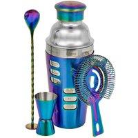 Homiu 4 Piece Rainbow Cocktail Making Kit, Multi