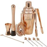 Homiu 10 Piece Rose Gold Cocktail Making Kit, Gold