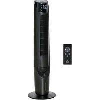 HOMCOM Quiet Air Cooler/Cooling Tower Fan - Black, Black