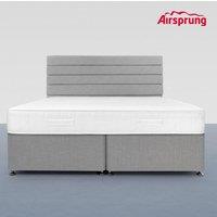 Airsprung Super King Size Open Coil Memory Mattress With 2 Drawer Silver Divan