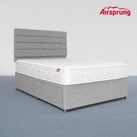 Airsprung Small Double Pocket 1000 Comfort Mattress With 2 Drawer Silver Divan