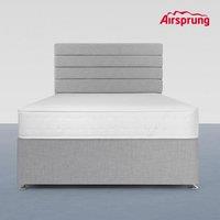 Airsprung Double Pocket 1000 Comfort Mattress With 2 Drawer Silver Divan, Silver