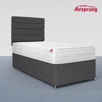 Airsprung Single Pocket 1200 Ortho Mattress With Charcoal Divan, Grey