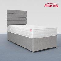 Airsprung Single Pocket 1200 Ortho Mattress With Silver Divan, Silver