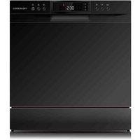 Cookology CTTD8BK Table Top 8 Place Dishwasher - Black, Black