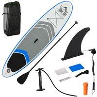 HOMCOM 10Ft Inflatable Stand-Up Paddle Board With Accessories Blue, Blue