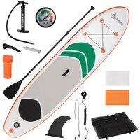 Outsunny 10' Inflatable Non-Slip Paddle Stand Up Board White, White