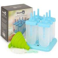 Homiu Ice Pop Mould With Brush & Funnel - Blue, Blue
