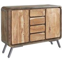 IH Design Retro Metal & Wood Sideboard, Brown