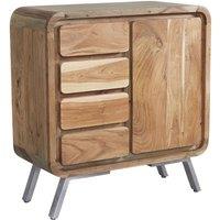 IH Design Retro Metal & Wood Medium Sideboard, Brown