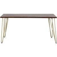 IH Design Rectangular 6 Seater Dining Table Dallas Dark Mango Wood, Brown