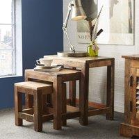 IH Design Reclaimed Boat Nests Of 3 Stools, Multi