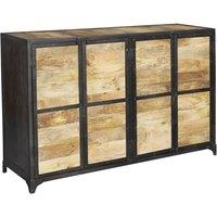 IH Design Vintage Upcycled Industrial Large Sideboard, Brown
