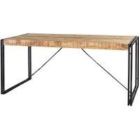 IH Design Upcycled Industrial Vintage Mintis Medium 4-6 Seater Dining Table, Brown