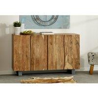 IH Design Natural Essential Live Edge Large Sideboard, Brown