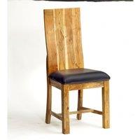 IH Design Acacia Dining Chairs Pair Of 2 , Black