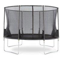 Plum 12ft Space Zone II Evolution Springsafe Trampoline and Enclosure, Black
