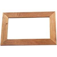 IH Design Dakota Light Mango Wood Solid Wood Frame Mirror, Brown