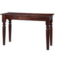IH Design Maharani Dark Wood Console Hall Table With Drawer, Brown