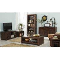 IH Design Dakota Mango Wood Cubed Nest Of 2 Tables, Brown