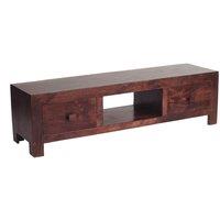 IH Design Dakota Mango Wood Plasma Media Unit, Brown
