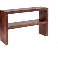 IH Design Dakota Mango Wood Console Table With Shelf, Brown