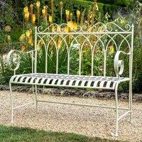 Ascalon Design Cream Gothic Bench, Cream