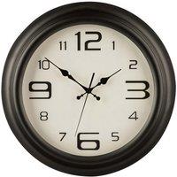 Interiors by PH Matt Black Metal Wall Clock, Black