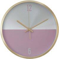 Interiors by PH Silver Gold Pink Finish Wall Clock