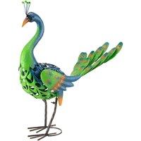 Garden Gear Metal Peacock Garden Ornament, Multi