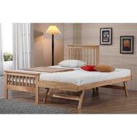 Flintshire Pentre Solid Wood Guestbed Oak Effect, Brown