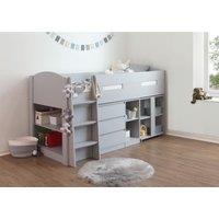 Flintshire Billie Mid Sleeper Bed Grey, Grey
