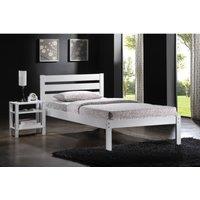 Flintshire Eco Solid Poplar Wood Bed Frame 3Ft Single White